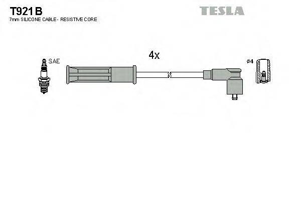 Комплект дротів запалення TESLA T921B