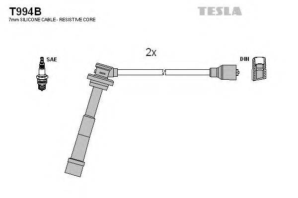 Комплект проводов зажигания TESLA T994B