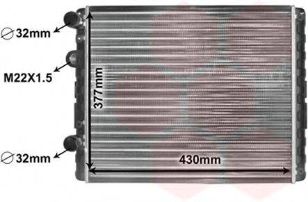 Радиатор, охлаждение двигателя VAN WEZEL 58002129