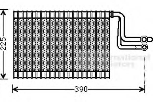 VAN WEZEL 0600V365 Випарник, кондиціонер