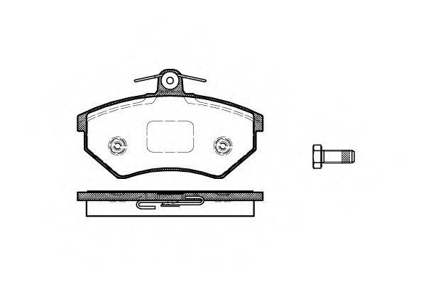 Комплект тормозных колодок, дисковый тормоз WOKING P0343.50