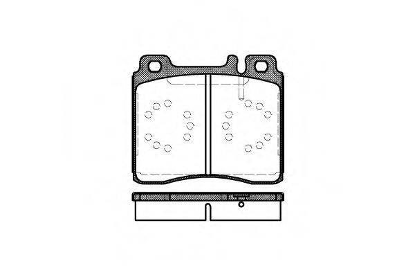 Комплект тормозных колодок, дисковый тормоз WOKING P5203.00