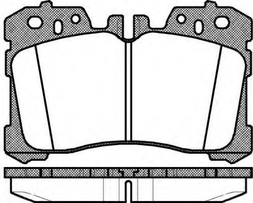 Комплект тормозных колодок, дисковый тормоз WOKING P12203.00