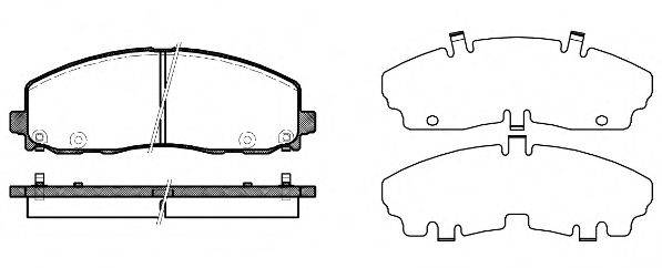 Комплект тормозных колодок, дисковый тормоз WOKING P15843.04