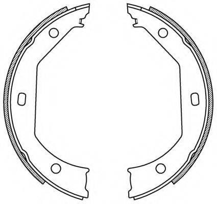 OPEN PARTS BSA219800 Комплект гальмівних колодок