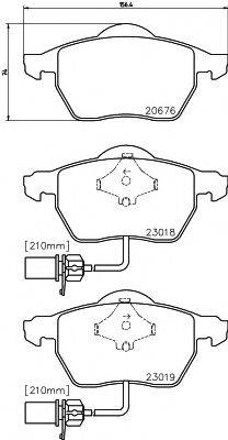 Комплект тормозных колодок, дисковый тормоз TEXTAR 2301802