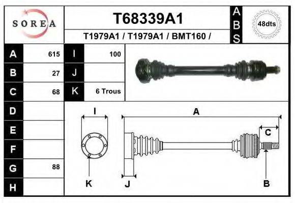 Приводний вал EAI T68339A1