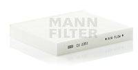 Фильтр, воздух во внутренном пространстве MANN-FILTER CU 2351