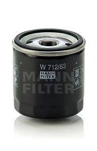 Масляний фільтр MANN-FILTER W 712/83