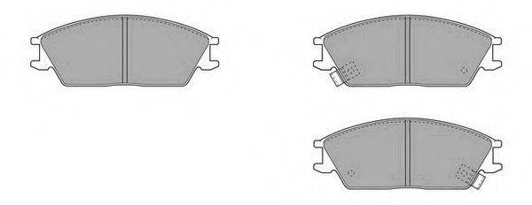 Комплект тормозных колодок, дисковый тормоз FREMAX FBP-1589