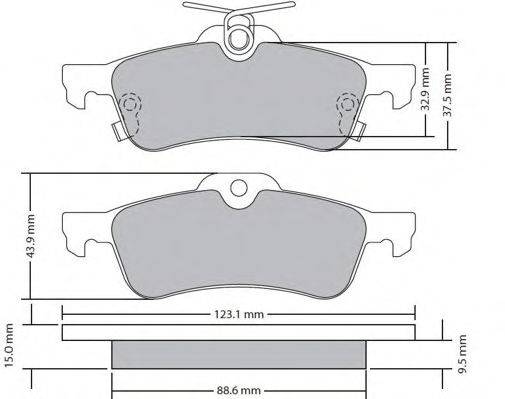 Комплект тормозных колодок, дисковый тормоз FREMAX FBP-1710