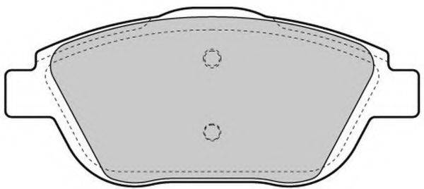 Комплект гальмівних колодок, дискове гальмо FREMAX FBP-1722