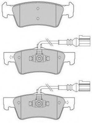 Комплект тормозных колодок, дисковый тормоз FREMAX FBP-1552