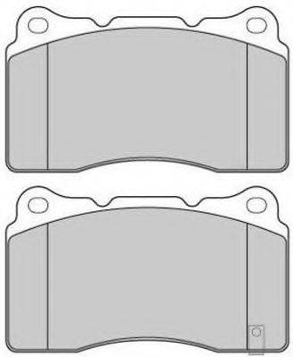 Комплект тормозных колодок, дисковый тормоз FREMAX FBP-1554