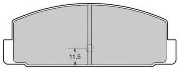 Комплект тормозных колодок, дисковый тормоз FREMAX FBP-1737
