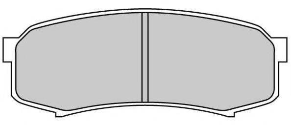 Комплект гальмівних колодок, дискове гальмо FREMAX FBP-1739