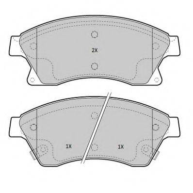 Комплект тормозных колодок, дисковый тормоз FREMAX FBP-1724