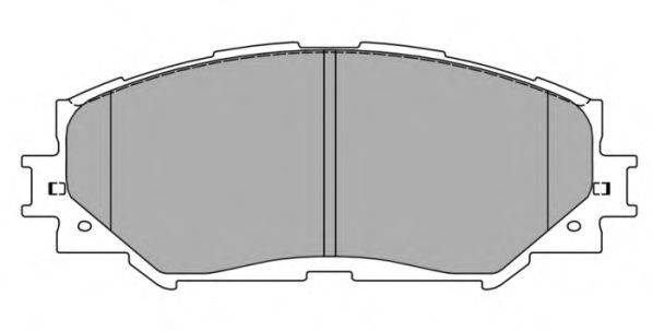 Комплект гальмівних колодок, дискове гальмо FREMAX FBP-1467