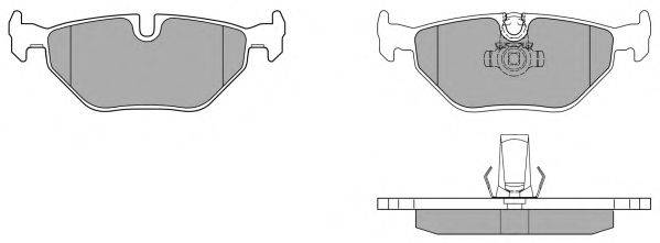 Комплект тормозных колодок, дисковый тормоз FREMAX FBP-0733-01