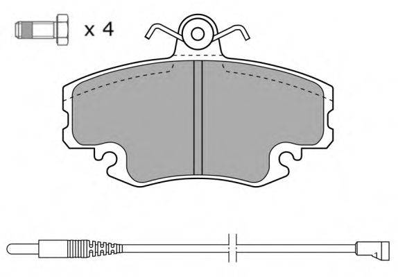 Комплект гальмівних колодок, дискове гальмо FREMAX FBP-0920