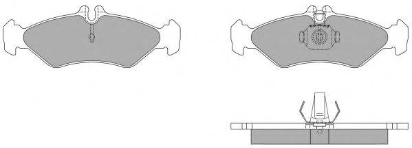 Комплект тормозных колодок, дисковый тормоз FREMAX FBP-1034