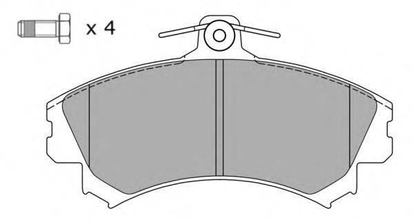 Комплект тормозных колодок, дисковый тормоз FREMAX FBP-1041