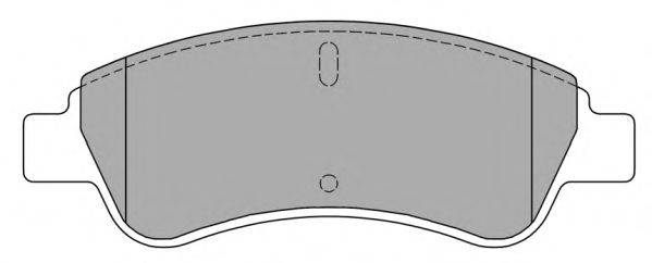 Комплект гальмівних колодок, дискове гальмо FREMAX FBP-1212