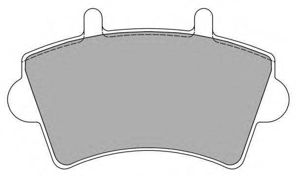 Комплект гальмівних колодок, дискове гальмо FREMAX FBP-1224