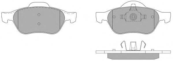 Комплект тормозных колодок, дисковый тормоз FREMAX FBP-1251