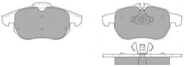 Комплект тормозных колодок, дисковый тормоз FREMAX FBP-1265