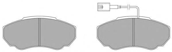 Комплект гальмівних колодок, дискове гальмо FREMAX FBP-1293