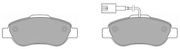 Комплект гальмівних колодок, дискове гальмо FREMAX FBP-1355-01