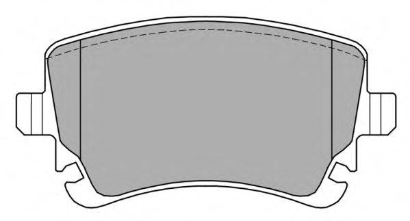 Комплект гальмівних колодок, дискове гальмо FREMAX FBP-1368