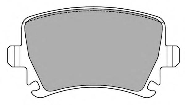 Комплект гальмівних колодок, дискове гальмо FREMAX FBP-1371