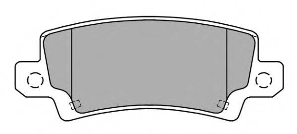 Комплект тормозных колодок, дисковый тормоз FREMAX FBP-1364