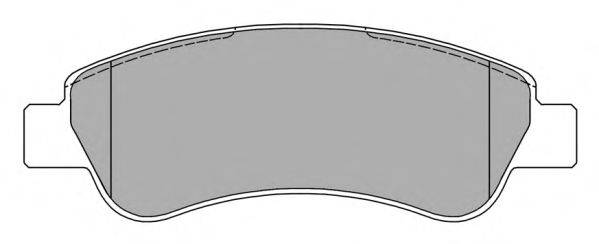 Комплект гальмівних колодок, дискове гальмо FREMAX FBP-1479