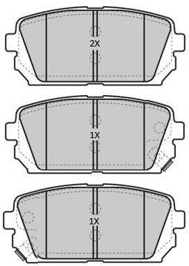 Комплект тормозных колодок, дисковый тормоз FREMAX FBP-1814