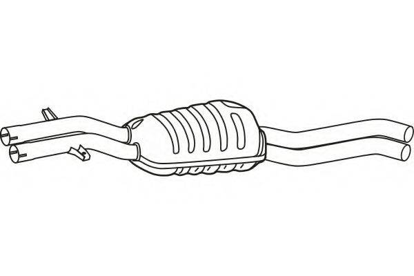 Середній глушник вихлопних газів FENNO P1465