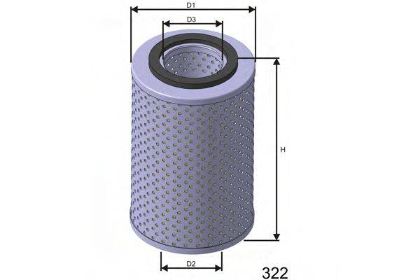 MISFAT L541 Масляний фільтр