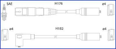 Комплект дротів запалення HITACHI 134817