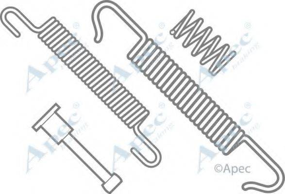 Комплектуючі, гальмівна колодка APEC BRAKING KIT632