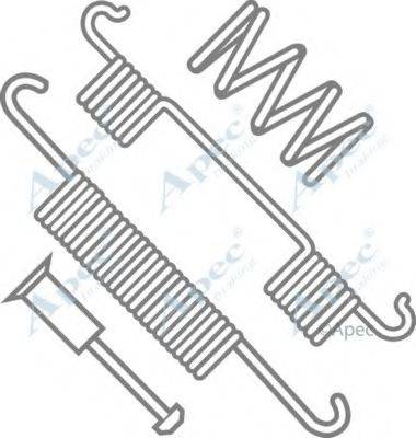 Комплектуючі, гальмівна колодка APEC BRAKING KIT965