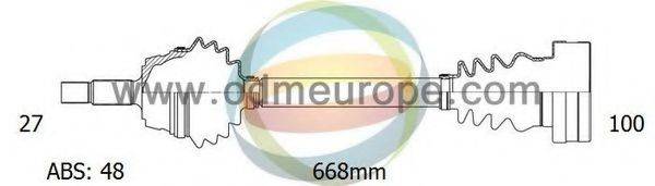 ODM-MULTIPARTS 18342071 Приводний вал