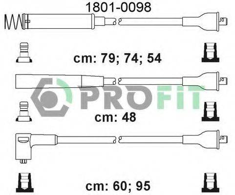 Комплект проводов зажигания PROFIT 1801-0098