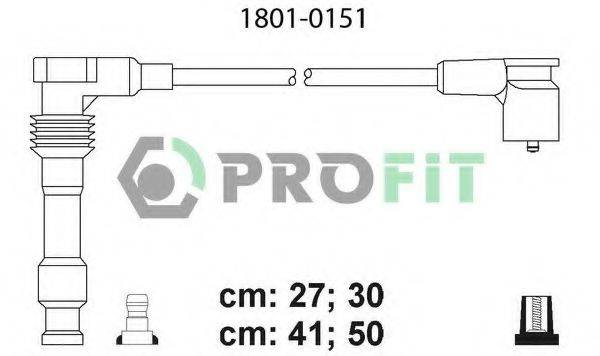 Комплект дротів запалення PROFIT 1801-0151
