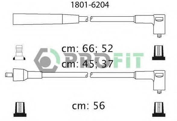 Комплект проводов зажигания PROFIT 1801-6204