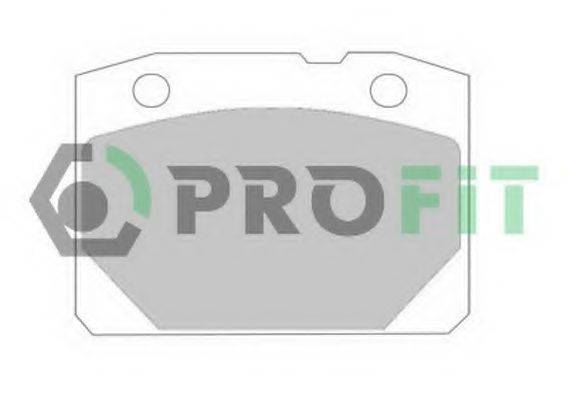 Комплект гальмівних колодок, дискове гальмо PROFIT 5000-0096