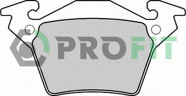 Комплект гальмівних колодок, дискове гальмо PROFIT 5000-1305