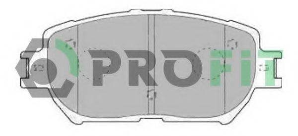 Комплект тормозных колодок, дисковый тормоз PROFIT 5000-1620
