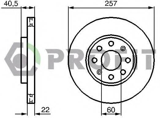 Тормозной диск PROFIT 5010-1304